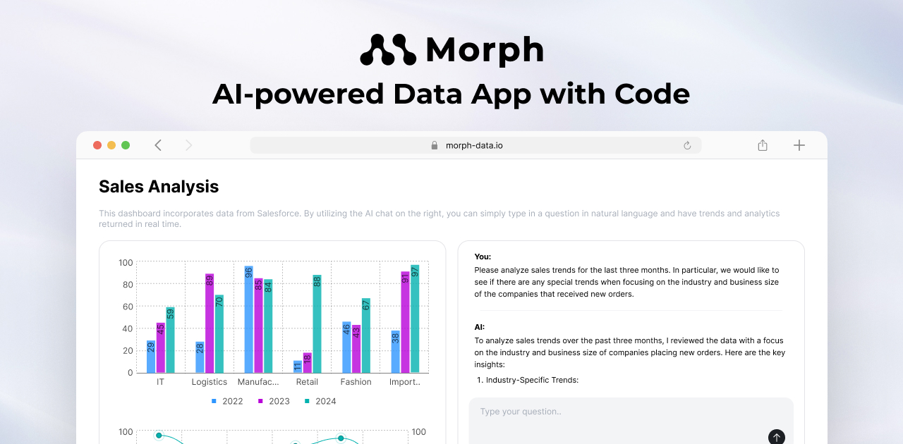 Morph - AI-powered Data Apps with Code